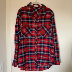 Grace and Lace stretch flex flannel EUC size L